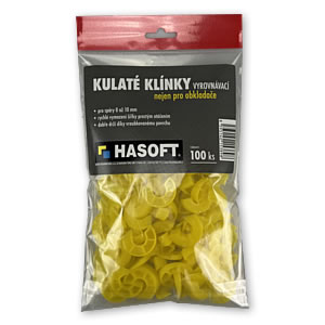 GUĽATÉ KLINKY VYROVNÁVACIE 1-10 mm 100 ks